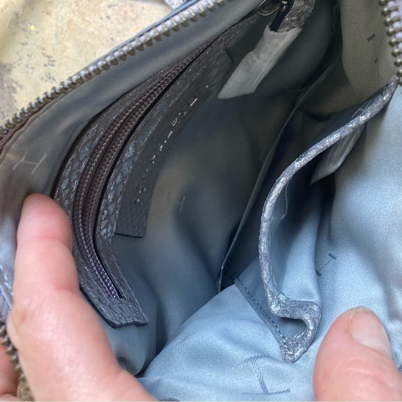 Halston Heritage Snake Embossed Crossbody Bag Small - Picture 7 of 7